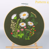 Embroidery Kit For Beginner| Modern Embroidery Kit with Pattern| Embroidery Hoop Plants |Craft Materials Included | Full DIY KIT Dandelion