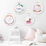 Embroidery Kit For Beginner| Modern Embroidery Kit with Pattern| Animal | Elephant Embroidery Full Kit with Needlepoint Hoop| DIY Craft Kit
