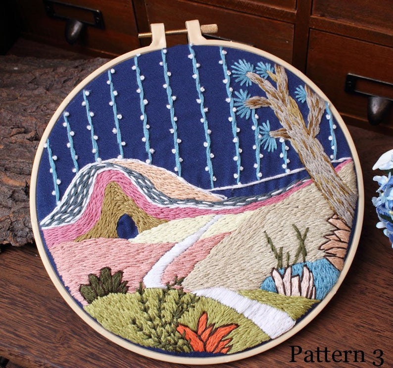 Embroidery Kits  13 Styles – Fiber Circle Studio