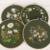 Embroidery Kit For Beginner| Modern Embroidery Kit with Pattern| Embroidery Hoop Plants |Craft Materials Included | Full DIY KIT Dandelion