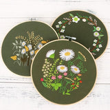 Embroidery Kit For Beginner| Modern Embroidery Kit with Pattern| Embroidery Hoop Plants |Craft Materials Included | Full DIY KIT Dandelion