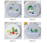 Embroidery Kit For Beginner | Modern Embroidery Kit with Pattern | Flowers Embroidery Full Kit with Needlepoint Hoop| DIY Craft Kit