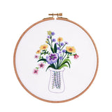 Embroidery Kit For Beginner|Modern Embroidery Kit with Pattern|Embroidery Full Kit Needlepoint Hoop|DIY Craft Kit All Materials Included