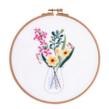 Embroidery Kit For Beginner|Modern Embroidery Kit with Pattern|Embroidery Full Kit Needlepoint Hoop|DIY Craft Kit All Materials Included