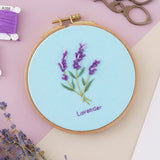 Embroidery Kit For Beginner | Modern Embroidery Kit with Pattern | Flowers Embroidery Full Kit with Needlepoint Hoop| DIY Craft Kit