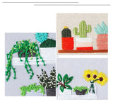 Embroidery Kit For Beginner | Modern Embroidery Kit with Pattern | Flowers Embroidery Full Kit with Needlepoint Hoop| DIY Craft Kit