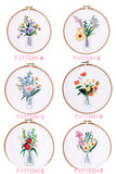 Embroidery Kit For Beginner|Modern Embroidery Kit with Pattern|Embroidery Full Kit Needlepoint Hoop|DIY Craft Kit All Materials Included