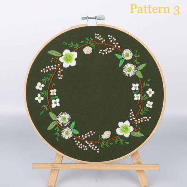Embroidery Kit For Intermediate Level  Modern Embroidery Kit with Pat –  Chloe Art Crafts