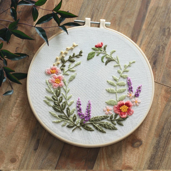 Embroidery Kits for Beginners ,plants Embroidery Kit, Colorful Embroidery  Kit, Floral Embroidery Pattern, Needlepoint Kits, Diy Craft Gift 