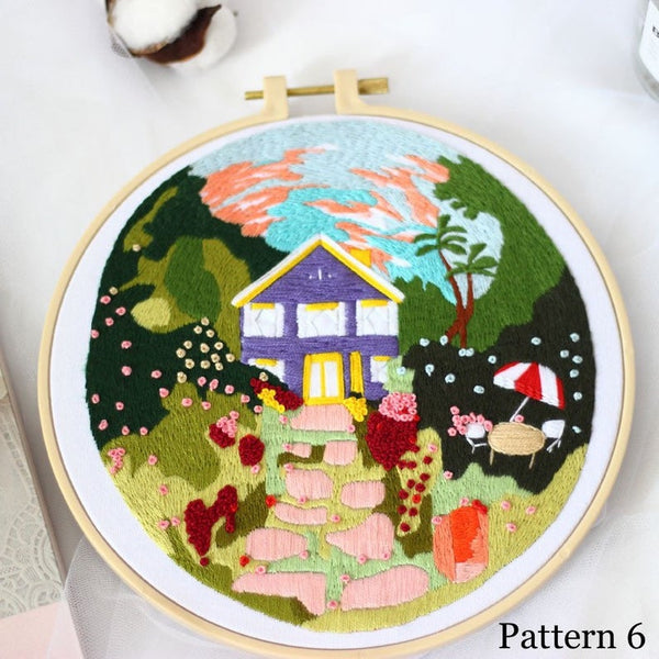 Embroidery Kit For Intermediate Level  Modern Embroidery Kit with Pat –  Chloe Art Crafts