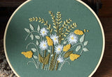 Embroidery Kit For Beginner| Modern Embroidery Kit with Pattern| Embroidery Hoop Plants |Craft Materials Included | Full DIY KIT Dandelion