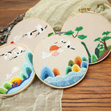 Hand Embroidery Kit with Landscape Pattern DIY Craft Kit