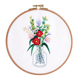 Embroidery Kit For Beginner|Modern Embroidery Kit with Pattern|Embroidery Full Kit Needlepoint Hoop|DIY Craft Kit All Materials Included