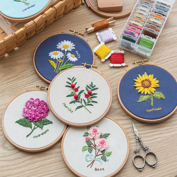 Floral Flourish Beginner Embroidery Kit – Brooklyn Craft Company