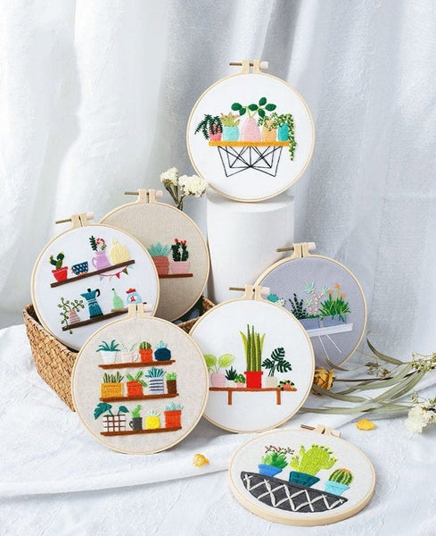 DIY Embroidery Full Kit for Beginners Modern Embroidery Pattern